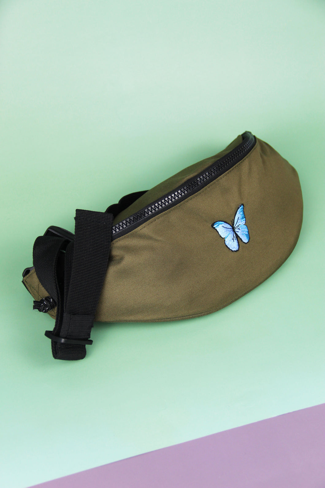 Rainforest Butterfly Waist Bag - Khaki