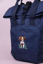 Load image into Gallery viewer, Spaniel Recycled Backpack - Navy
