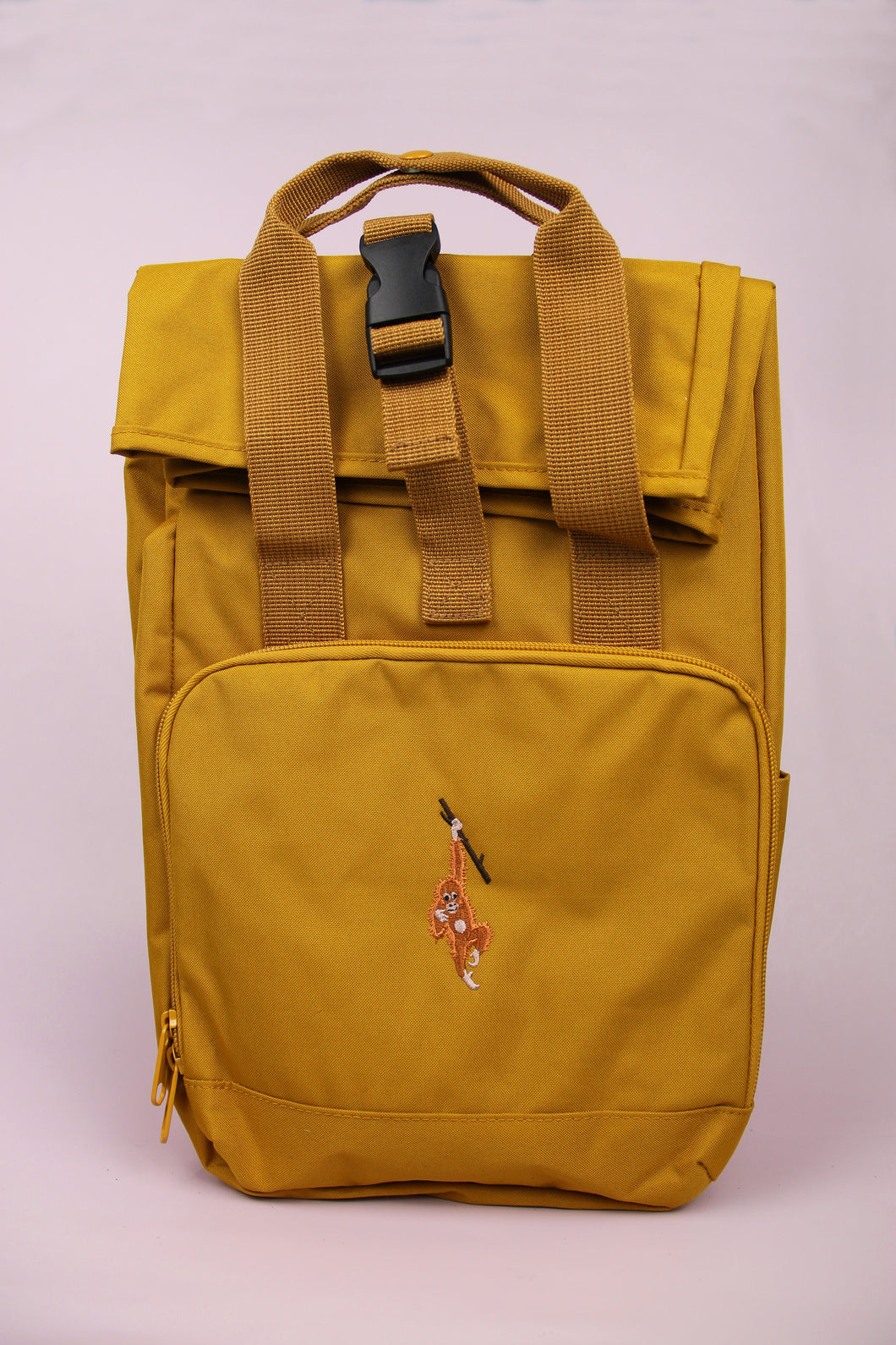 Orangutan Recycled Backpack - Mustard