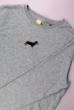 Load image into Gallery viewer, Unisex Dachshund Sweatshirt - Grey