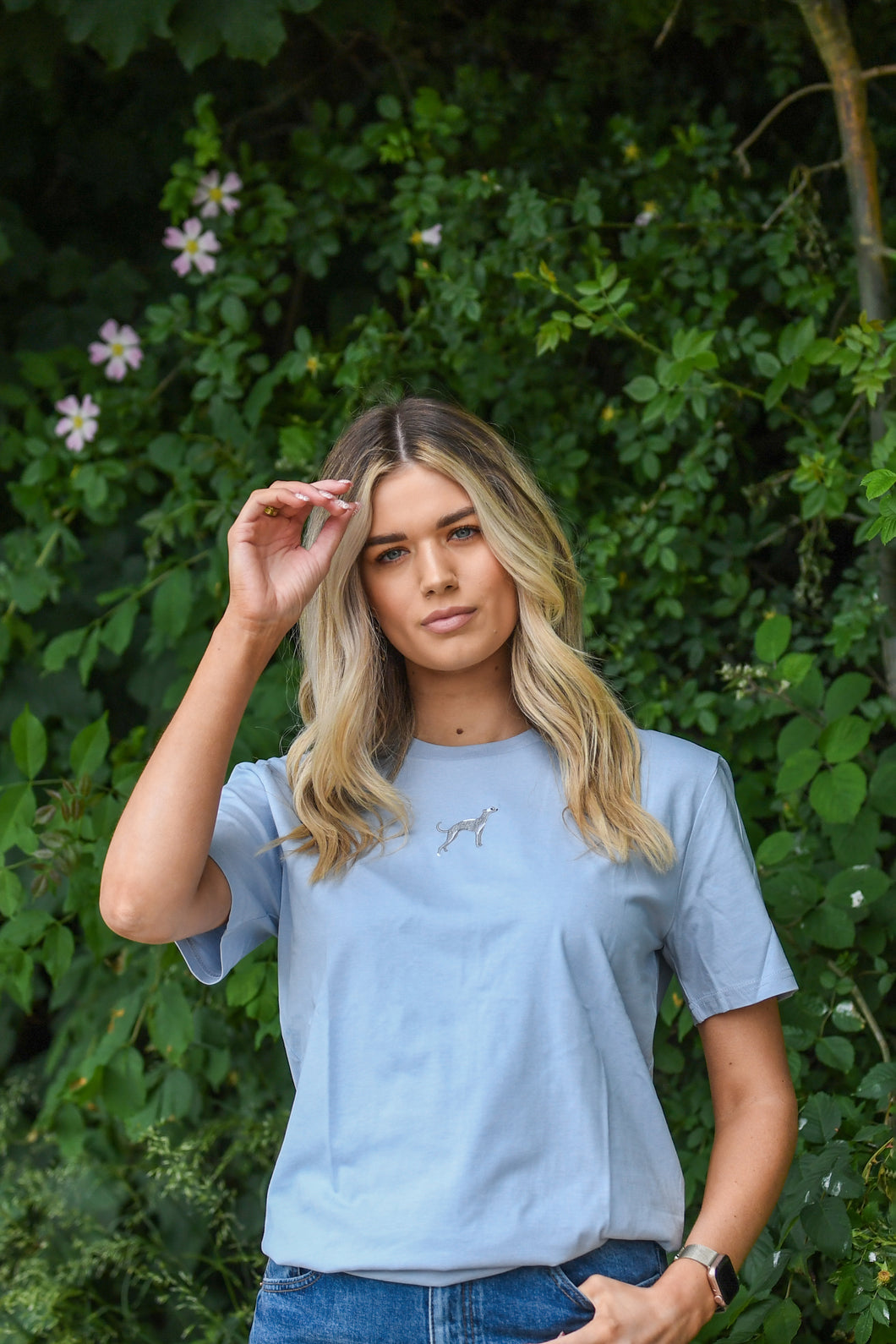 Unisex Greyhound T-Shirt - Blue