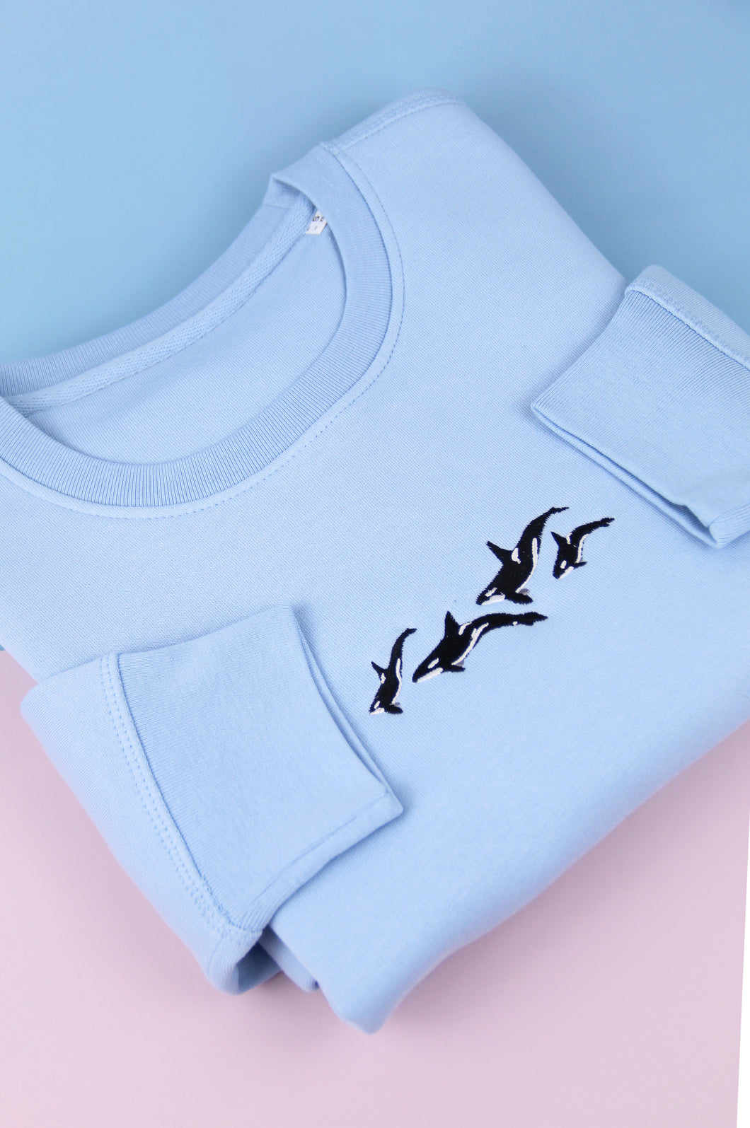 Orca Pod Sweatshirt - Sky Blue