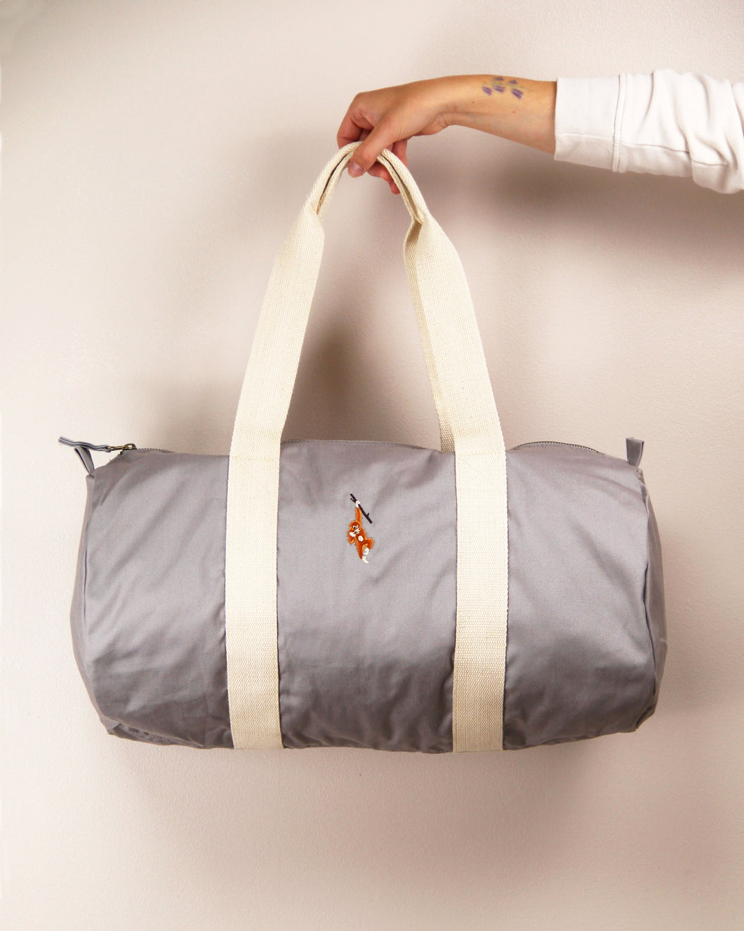 Orangutan Barrel Bag - Grey