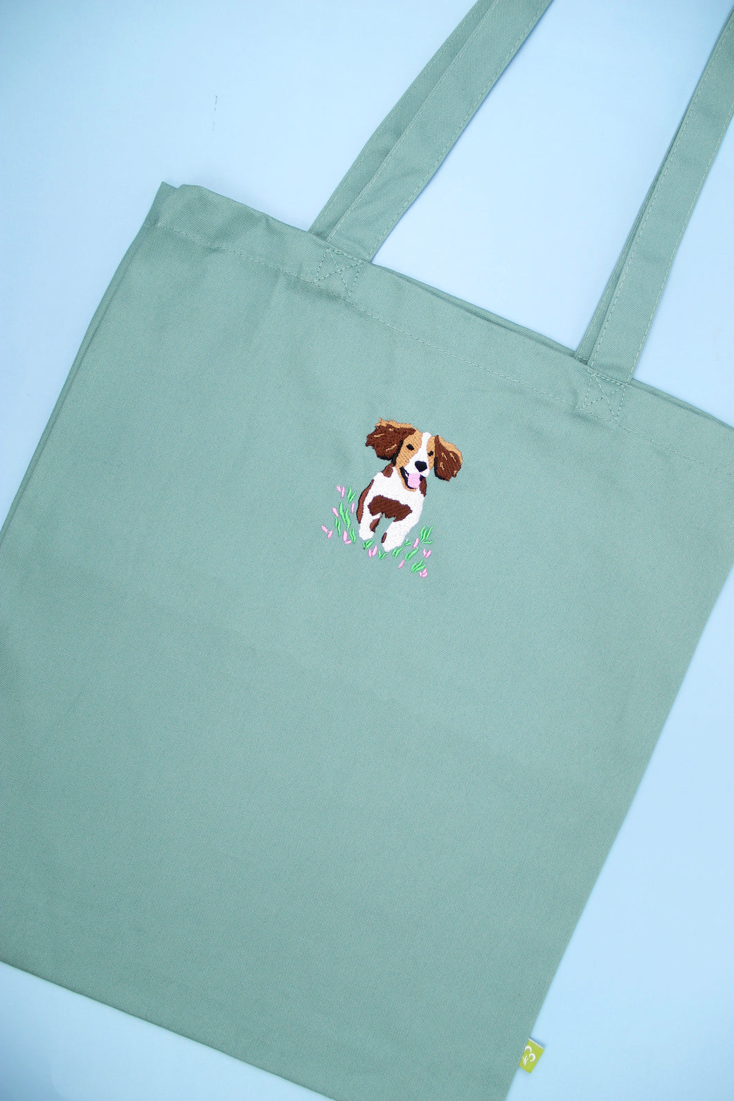 Spaniel Tote Bag - Turquoise