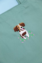 Load image into Gallery viewer, Spaniel Tote Bag - Turquoise
