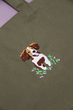 Load image into Gallery viewer, Spaniel Tote Bag - Olive
