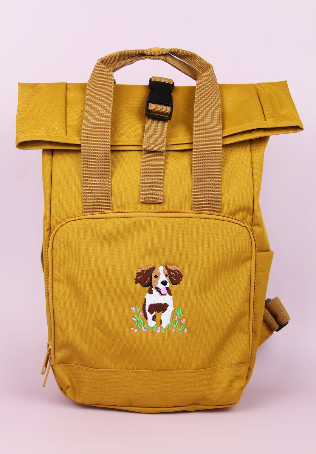 Spaniel Recycled Backpack - Mustard