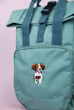 Load image into Gallery viewer, Spaniel Recycled Backpack - Sage
