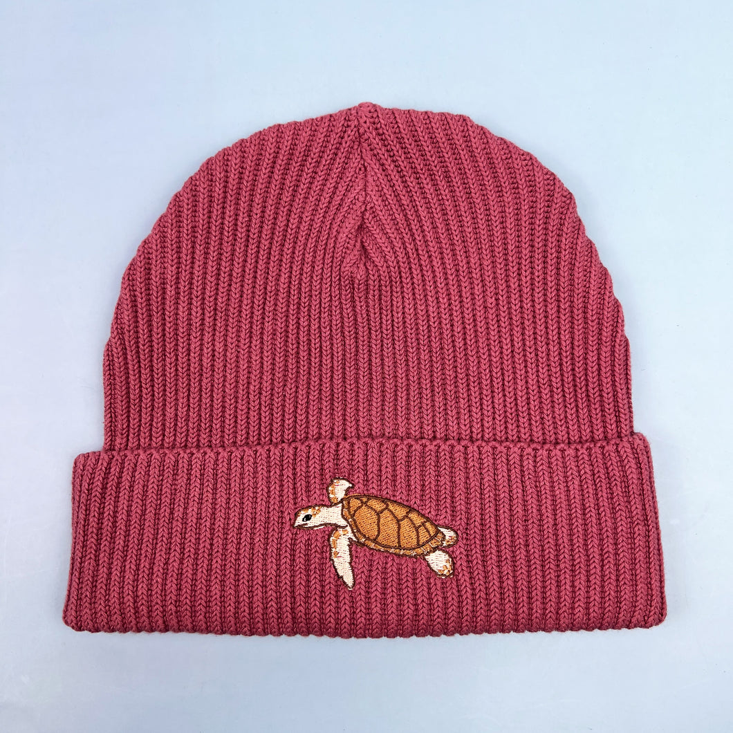 Sea Turtle Beanie - Rose