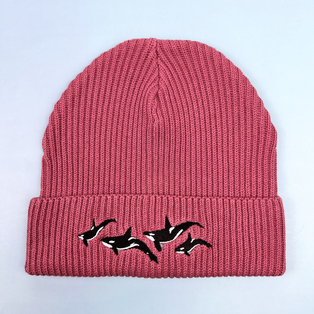 Orca Pod Beanie - Rose