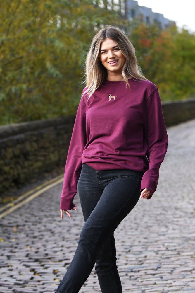 Women's Staffie Sweatshirt - Burgundy