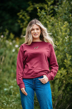 Load image into Gallery viewer, Women&#39;s Dachshund Sweatshirt - Burgundy
