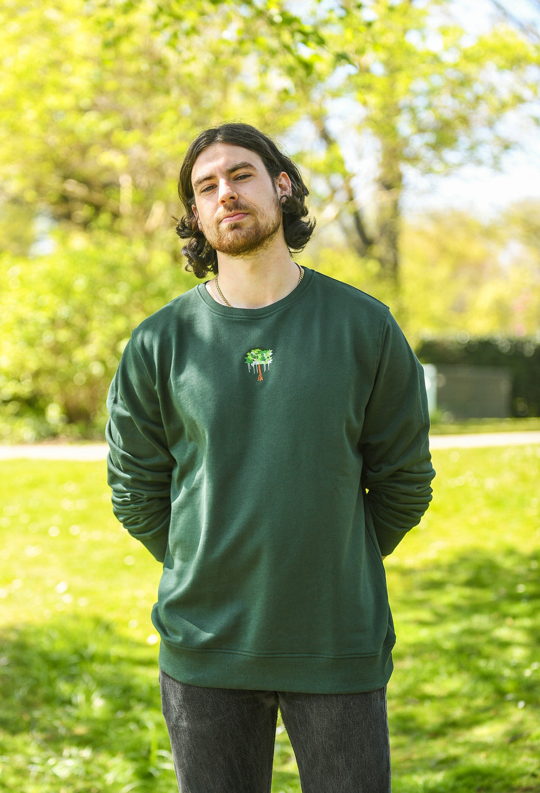 Men's Tree Sweatshirt - Green