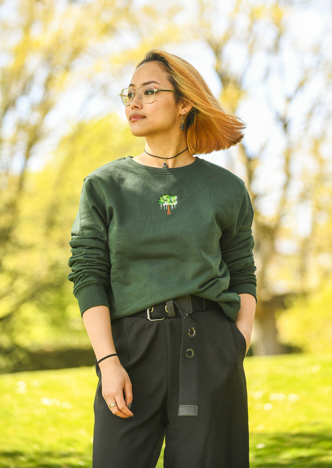 Women's Tree Sweatshirt - Green