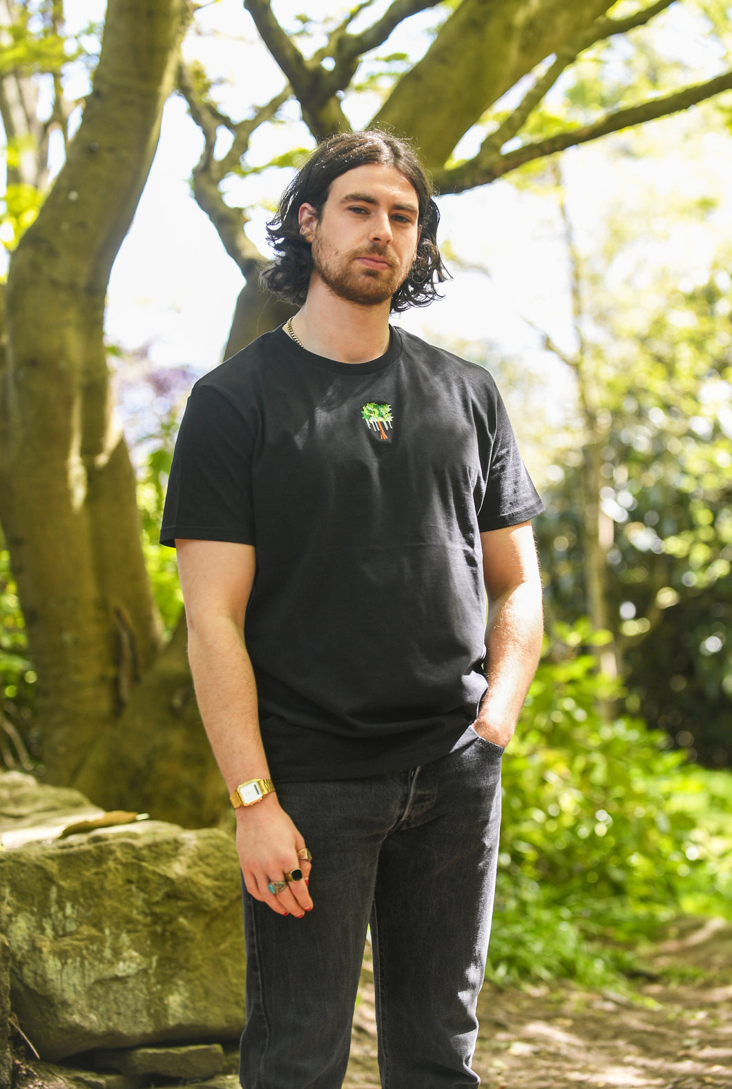 Men's Tree T-Shirt - Black