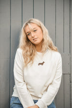 Load image into Gallery viewer, Unisex Dachshund Sweatshirt - Off White
