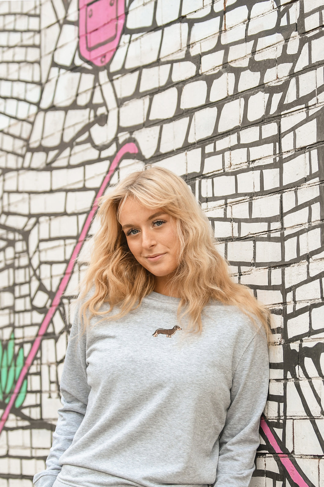 Women's Dachshund Sweatshirt - Grey