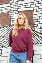 Load image into Gallery viewer, Women&#39;s Dachshund Sweatshirt - Burgundy
