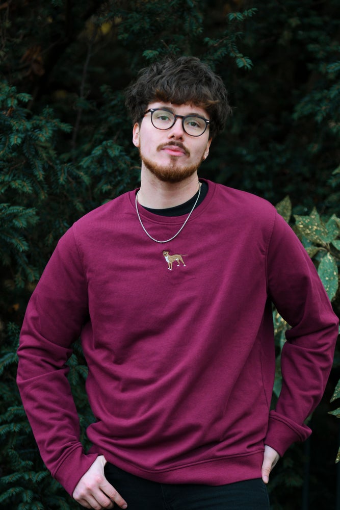 Men's Staffie Sweatshirt - Burgundy