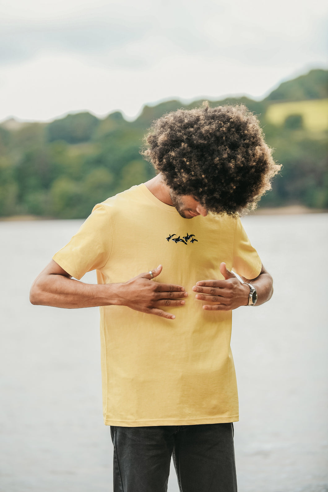 Men's Orca Pod T-Shirt - Yellow (Limited Edition)