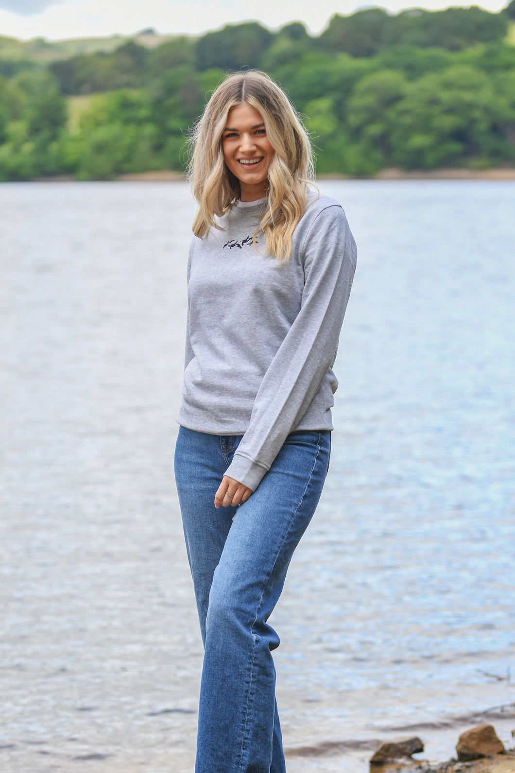 Women's Orca Pod Sweatshirt - Grey