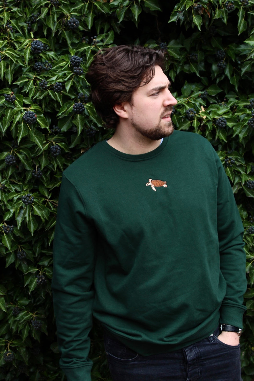 Unisex Sea Turtle Sweatshirt - Green