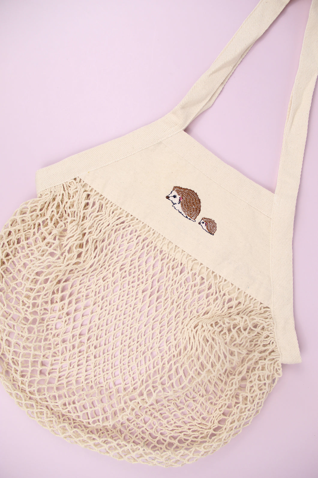 Hedgehog Mesh Bag - Natural
