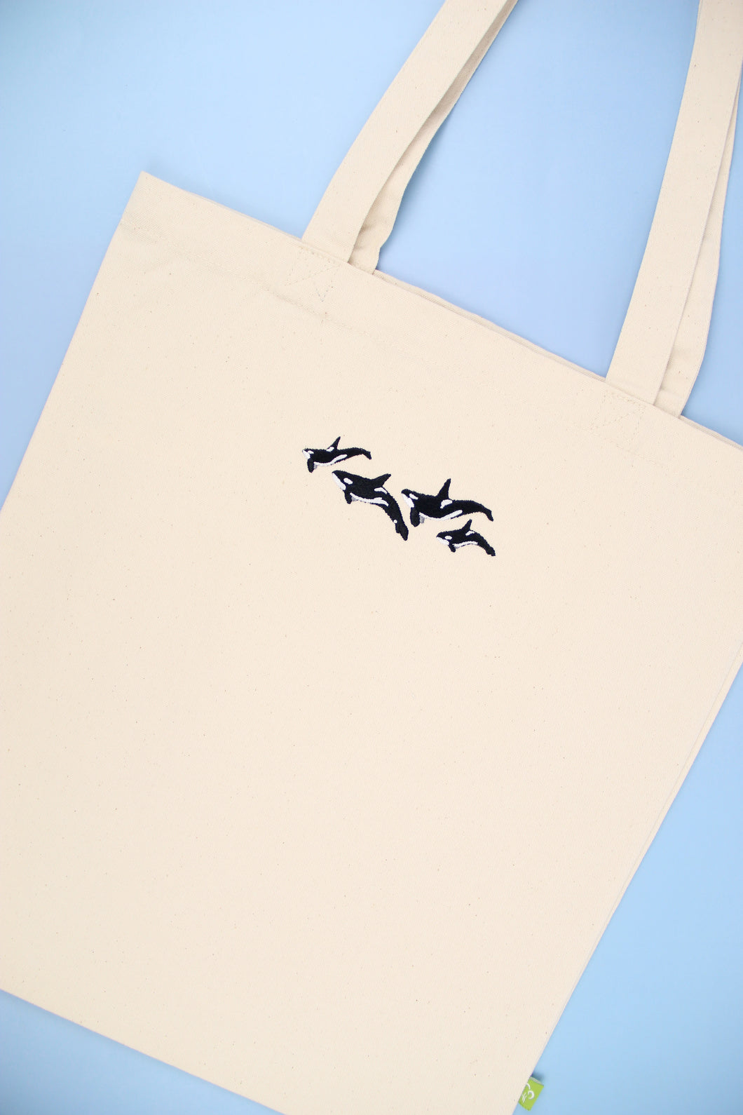 Orca Pod Tote Bag - Natural