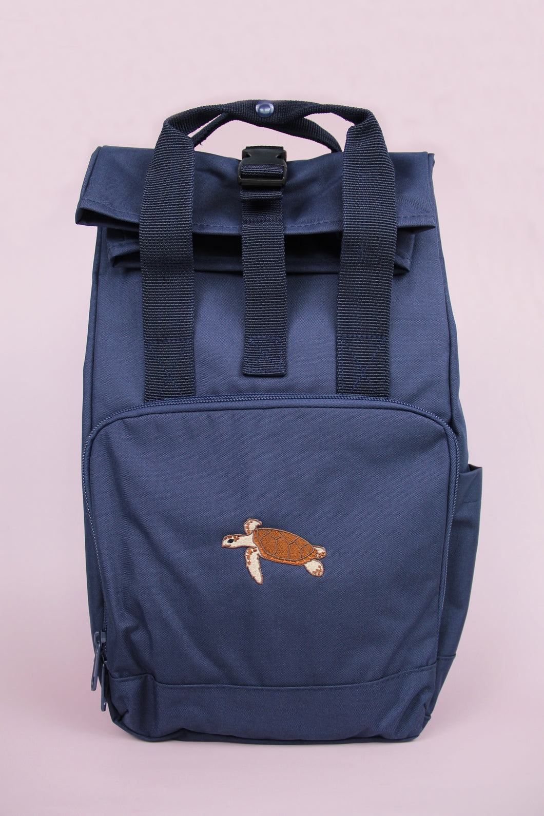 Sea Turtle Recycled Backpack - Navy
