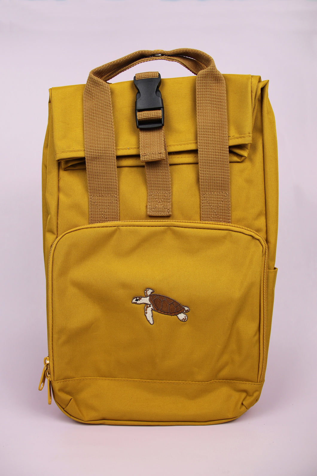 Sea Turtle Recycled Backpack - Mustard