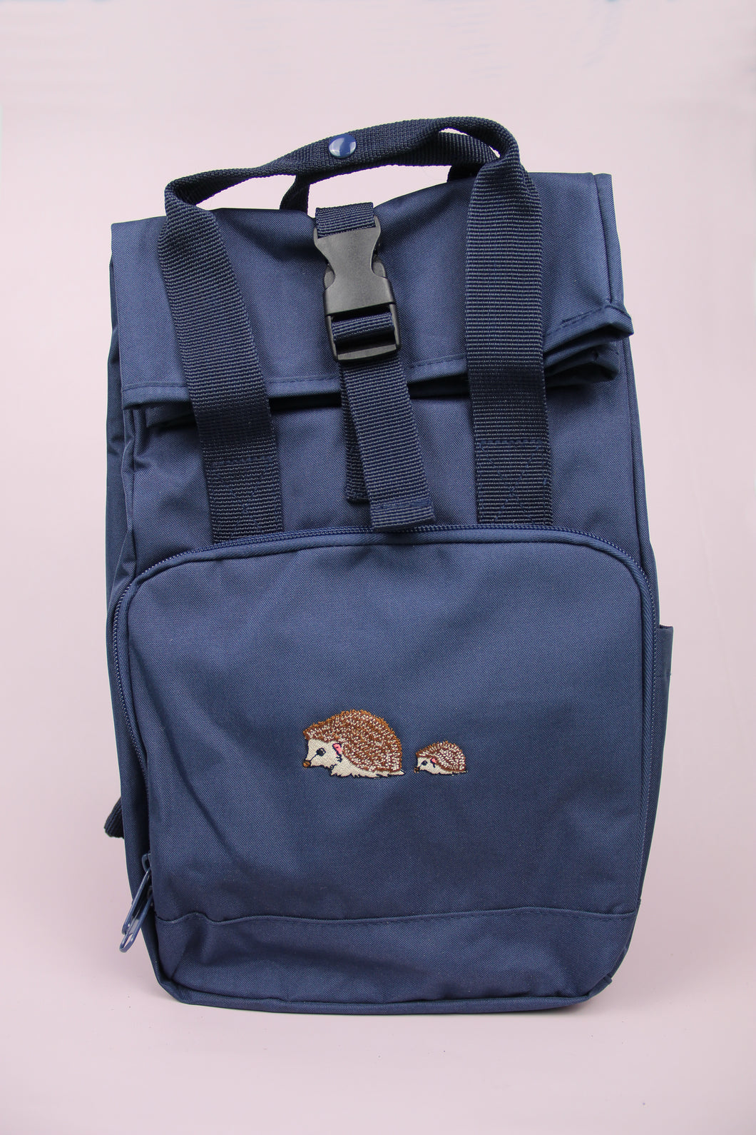 Hedgehog Recycled Backpack - Navy