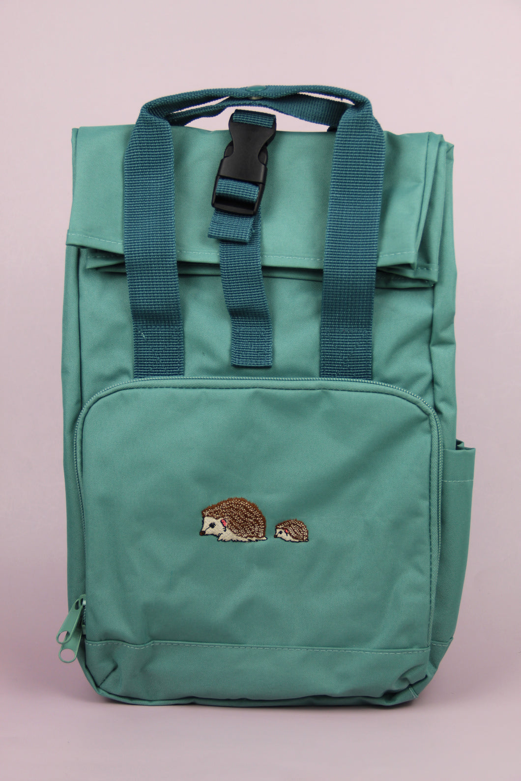 Hedgehog Recycled Backpack - Sage