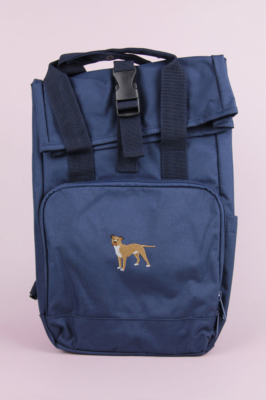 Staffie Recycled Backpack - Navy