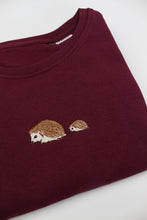 Load image into Gallery viewer, Women&#39;s Hedgehog Sweatshirt - Burgundy
