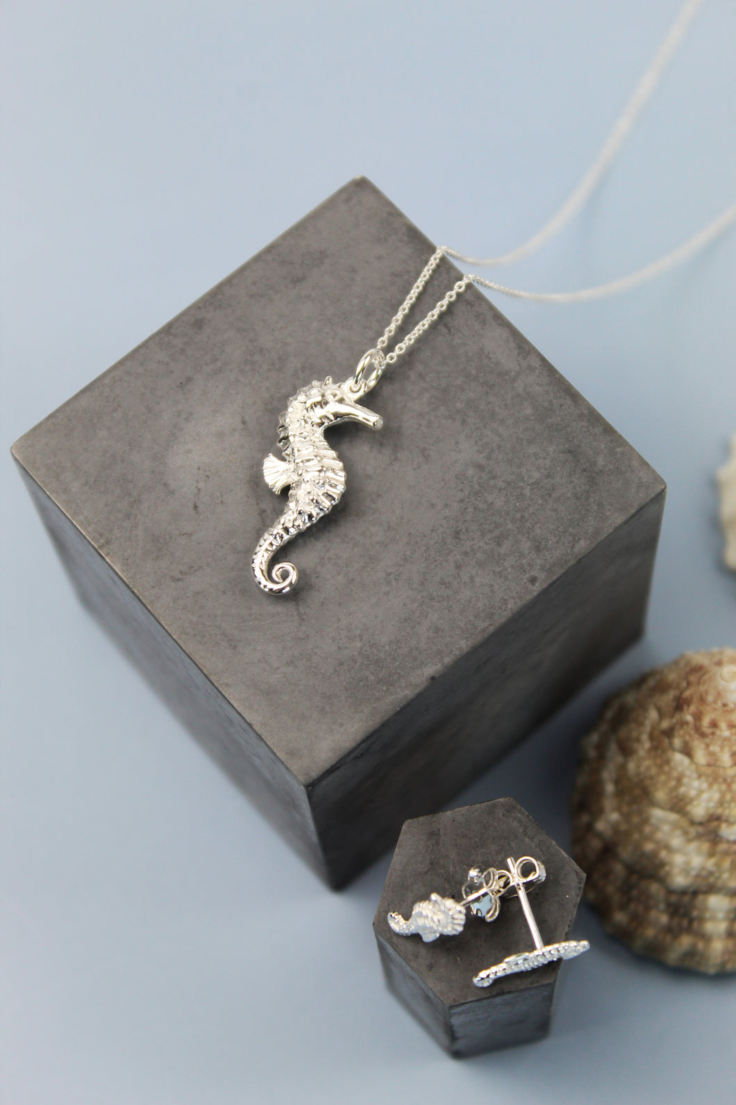 Sea Horse Necklace - Silver