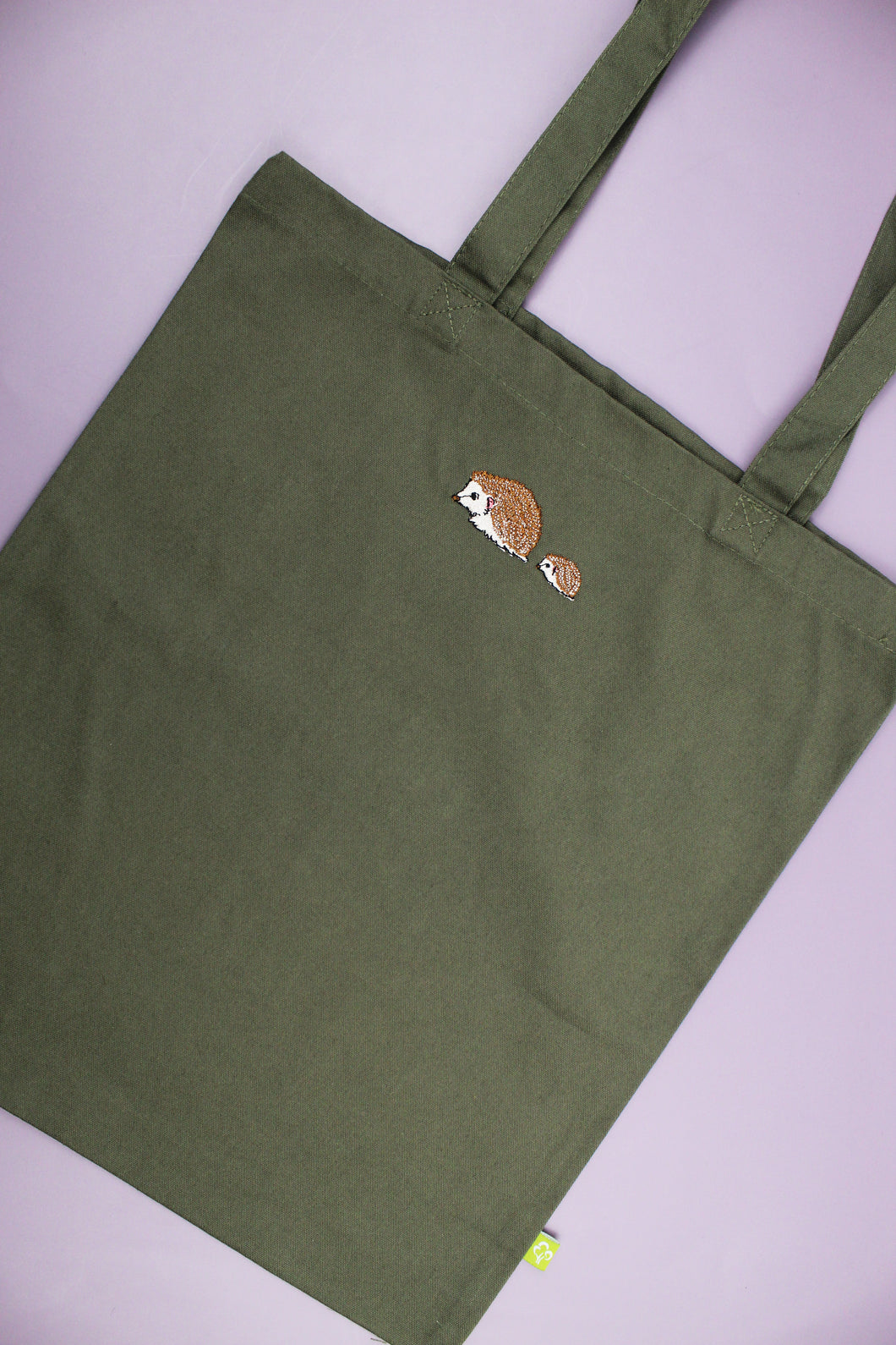 Hedgehog Tote Bag - Olive