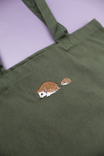 Load image into Gallery viewer, Hedgehog Tote Bag - Olive
