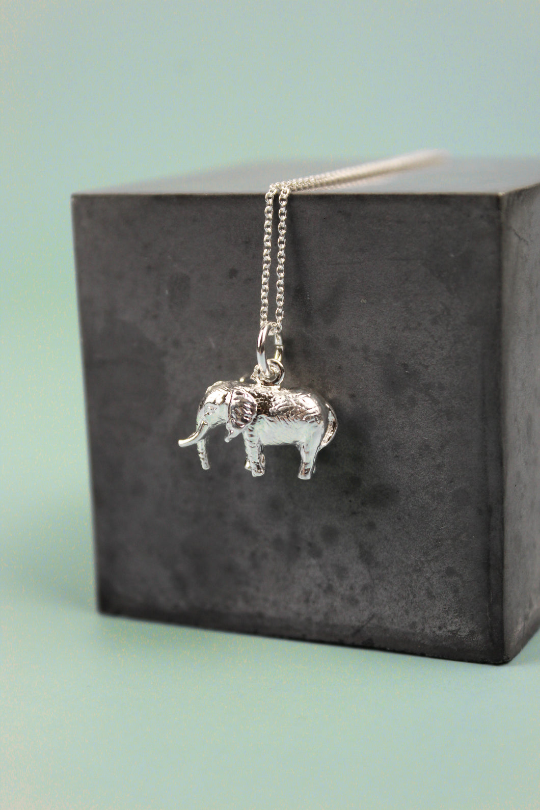 Elephant Necklace - Silver