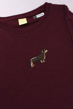 Load image into Gallery viewer, Women&#39;s Dachshund Sweatshirt - Burgundy

