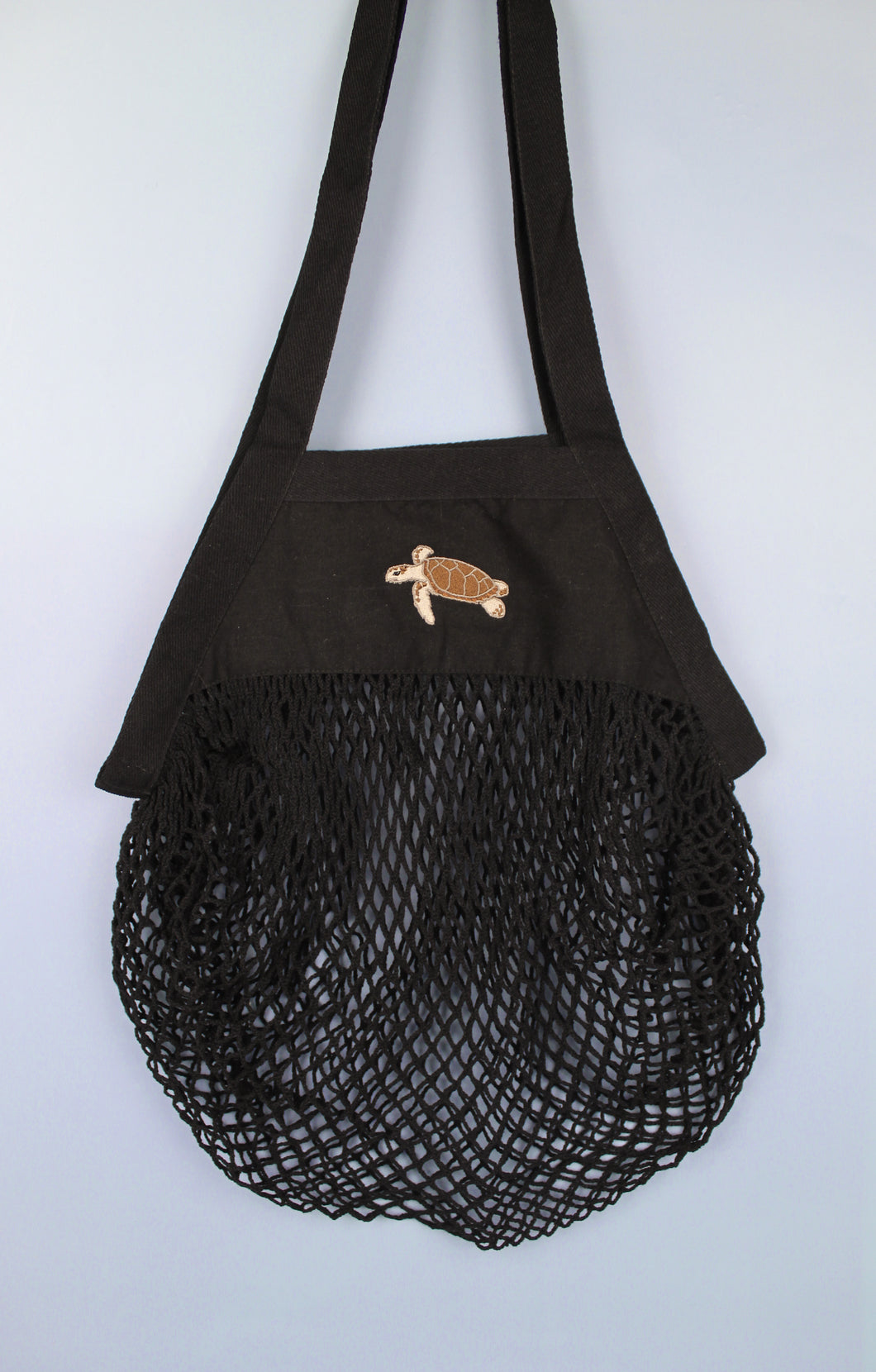 Sea Turtle Mesh Bag - Black
