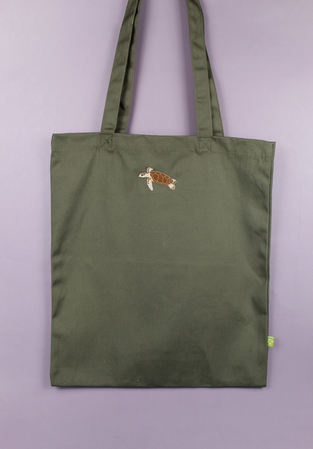 Sea Turtle Tote Bag - Olive