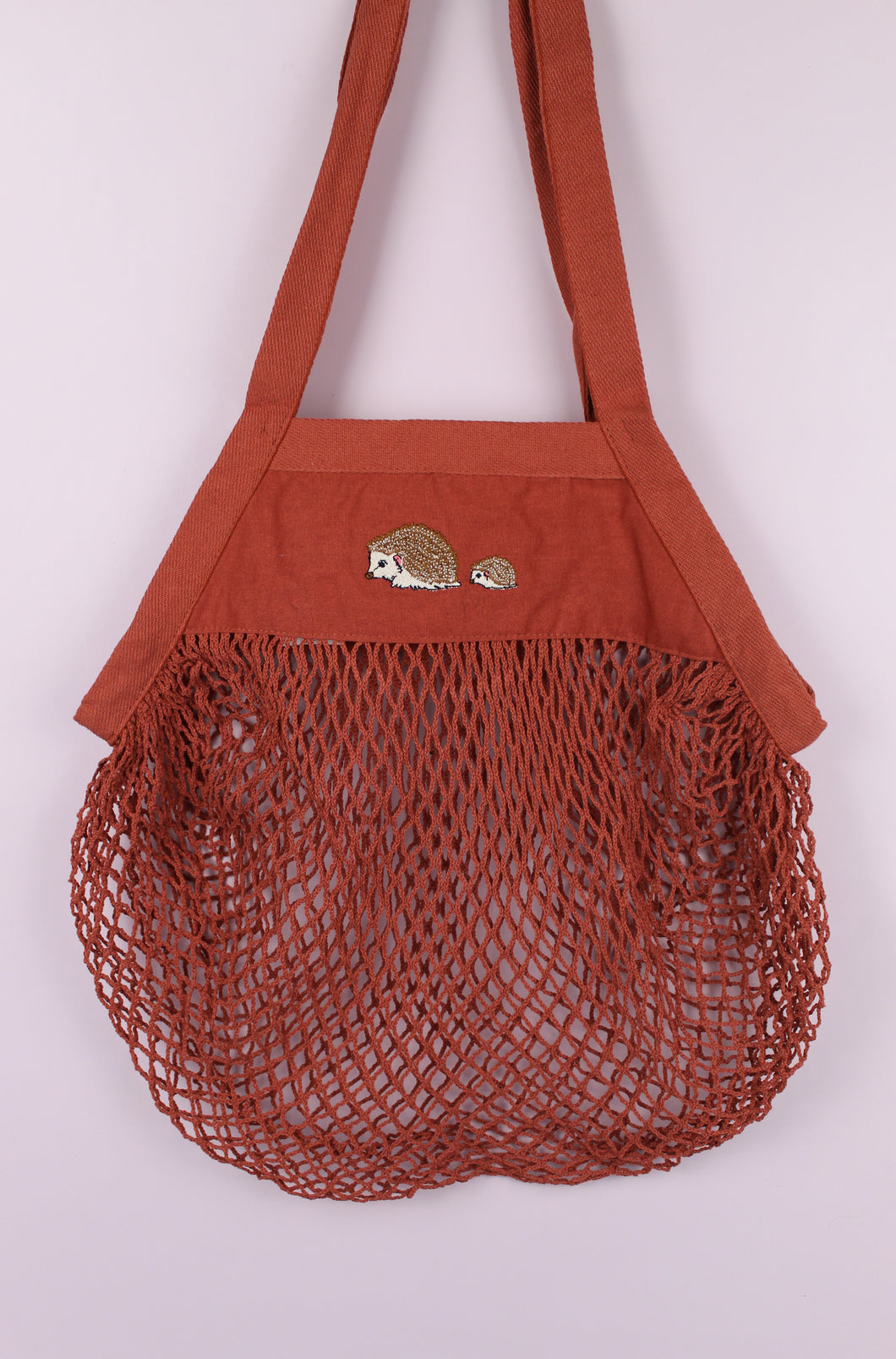 Hedgehog Mesh Bag - Rust