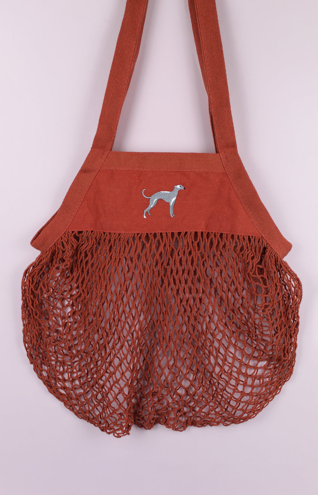 Greyhound Mesh Bag - Rust