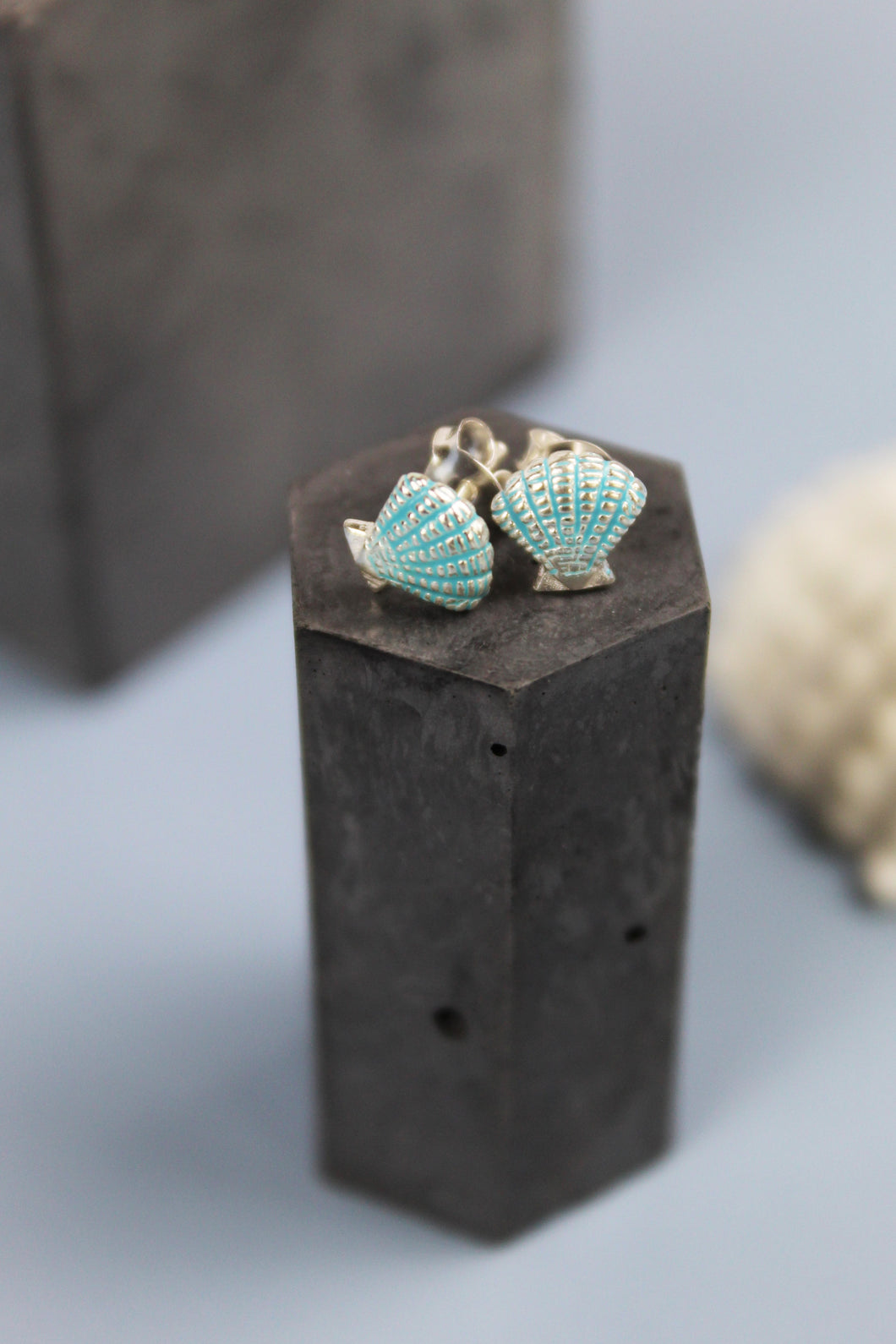 Sea Shell Earrings - Silver