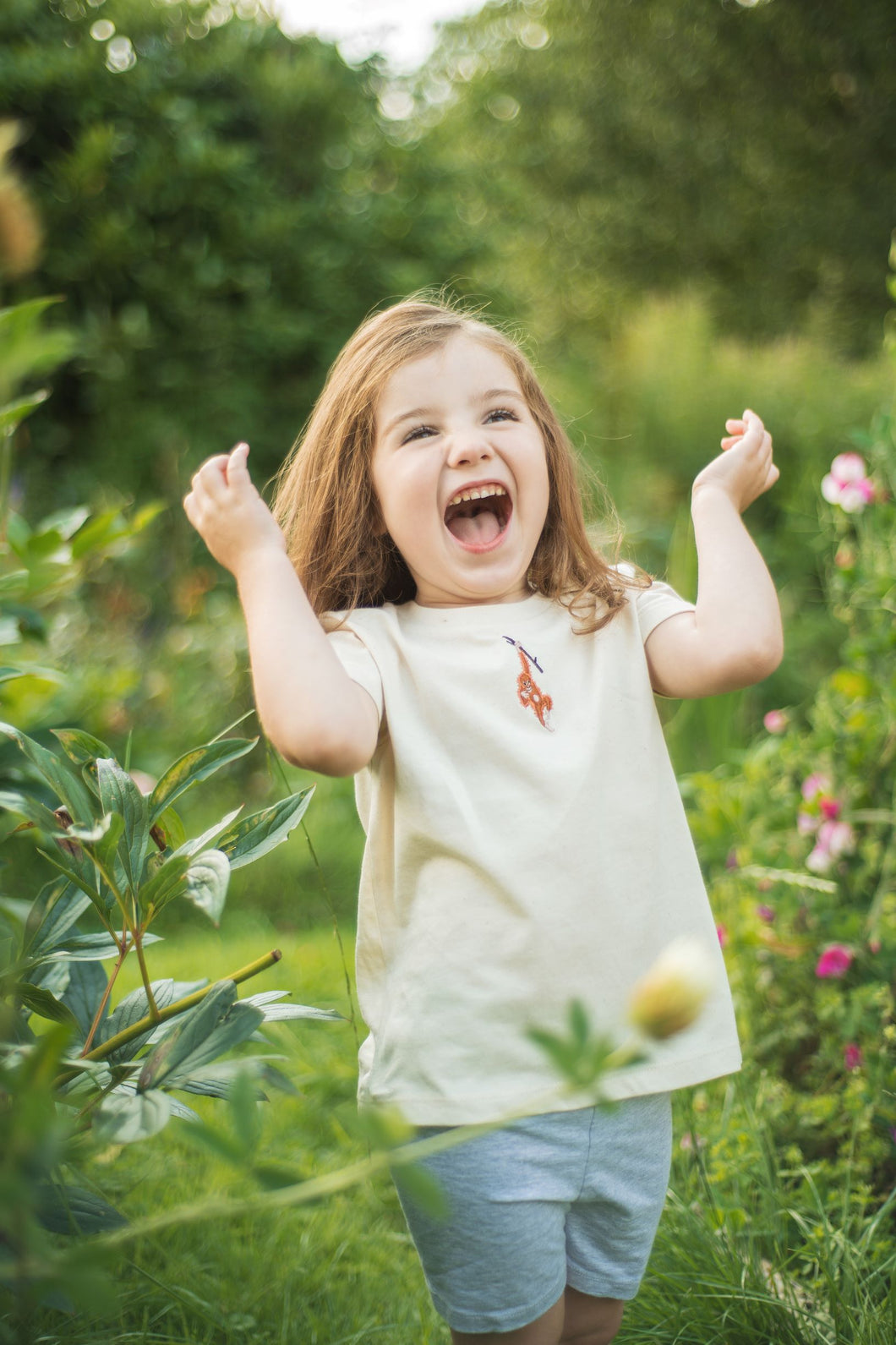 Kid's Orangutan T-Shirt - Natural Raw